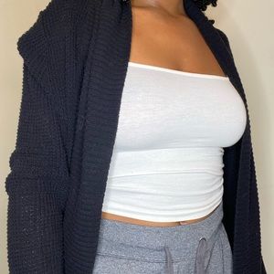 Black cardigan